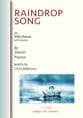 RAINDROP SONG for SSA choir with piano SSA choral sheet music cover